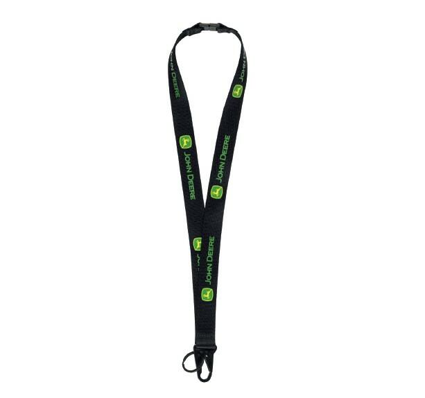 LANYARD JOHN DEERE EAGLE HOOK, ČERNÝ