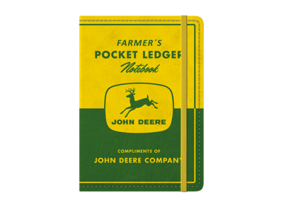 Zápisník John Deere Farmer´s Pocket Ledger - pohled zepředu 