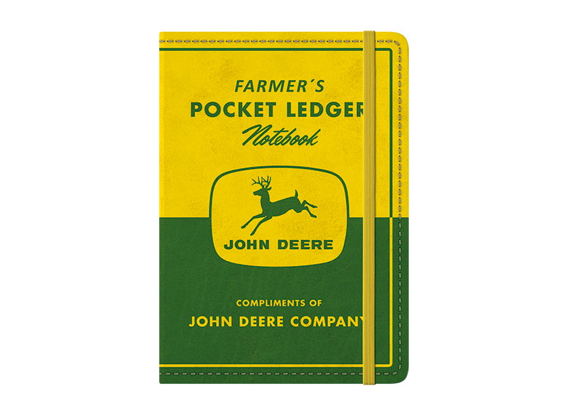 Zápisník John Deere Farmer´s Pocket Ledger - pohled zepředu 