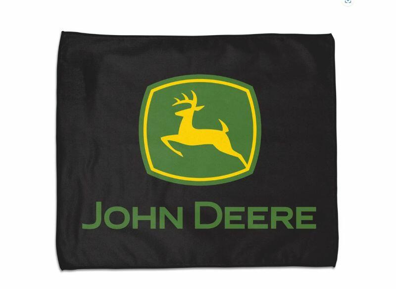 Ručník John Deere, černý