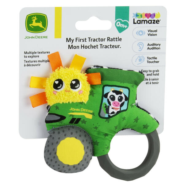 DĚTSKÉ CHRASTÍTKO LAMAZE JOHN DEERE TRAKTŮREK