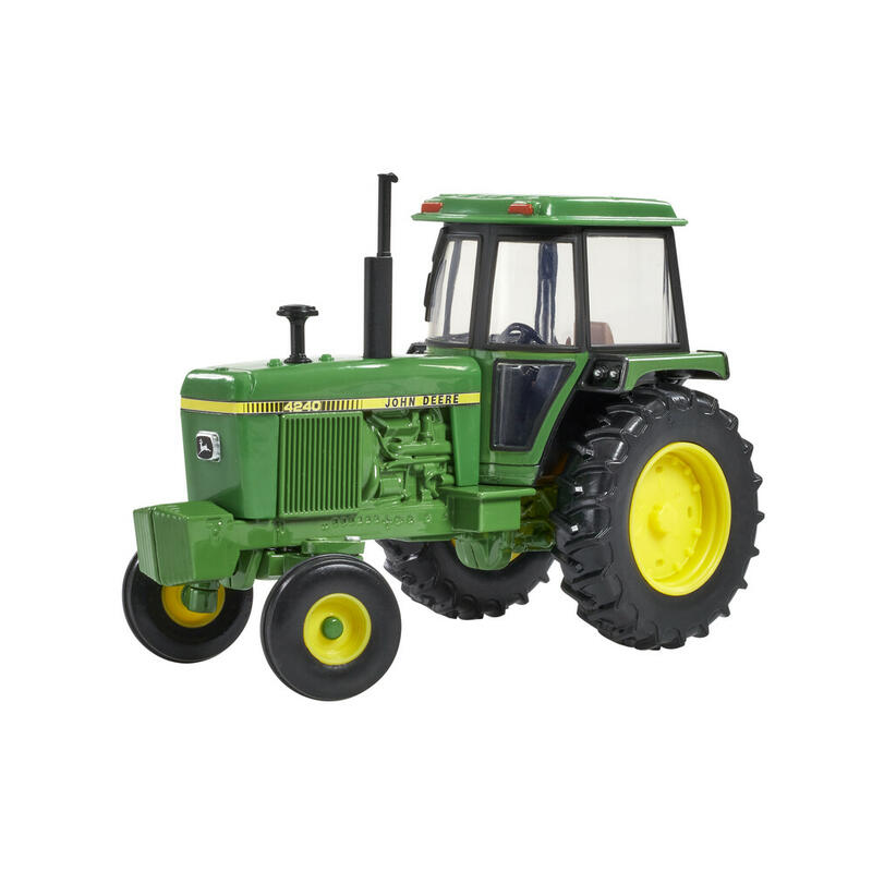 Model traktor John Deere 4240 1:32 - pohled z boku zepředu