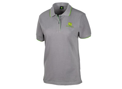 DÁMSKÉ POLO TRIČKO JOHN DEERE, ŠEDÉ