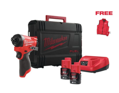 RÁZOVÝ ŠROUBOVÁK MILWAUKEE M12 FUEL 1/4 HEX IN2 + DÁREK