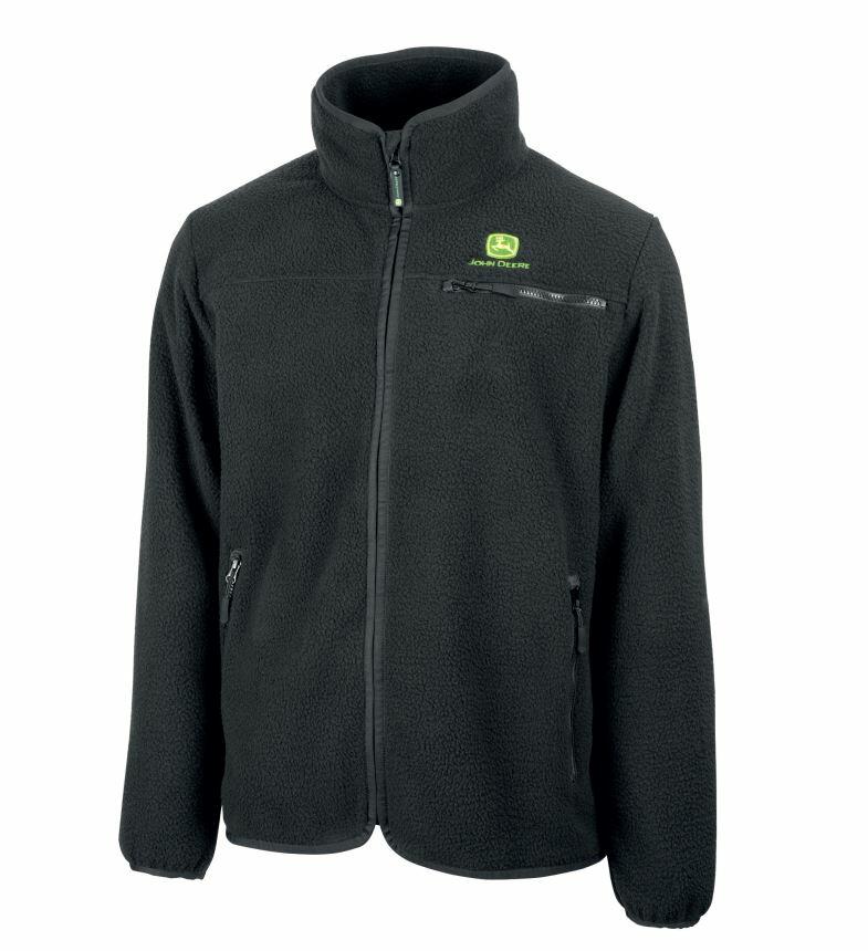 Pánská mikina John Deere Operator Fleece, černá - pohled zepředu