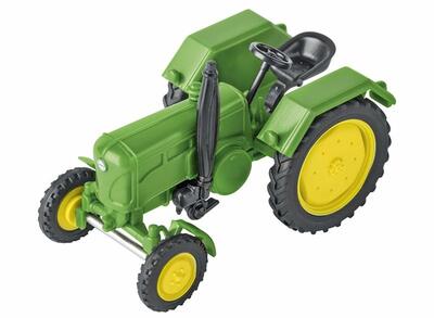 Model Lanz traktor John Deere 1:87 - pohled zepředu