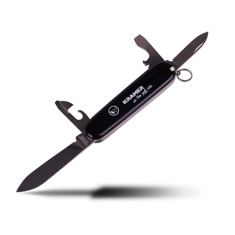 Nůž Kramer švýcarský, černý - nástroje