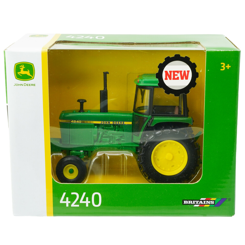 Model traktor John Deere 4240 1:32 - traktor v balení zepředu