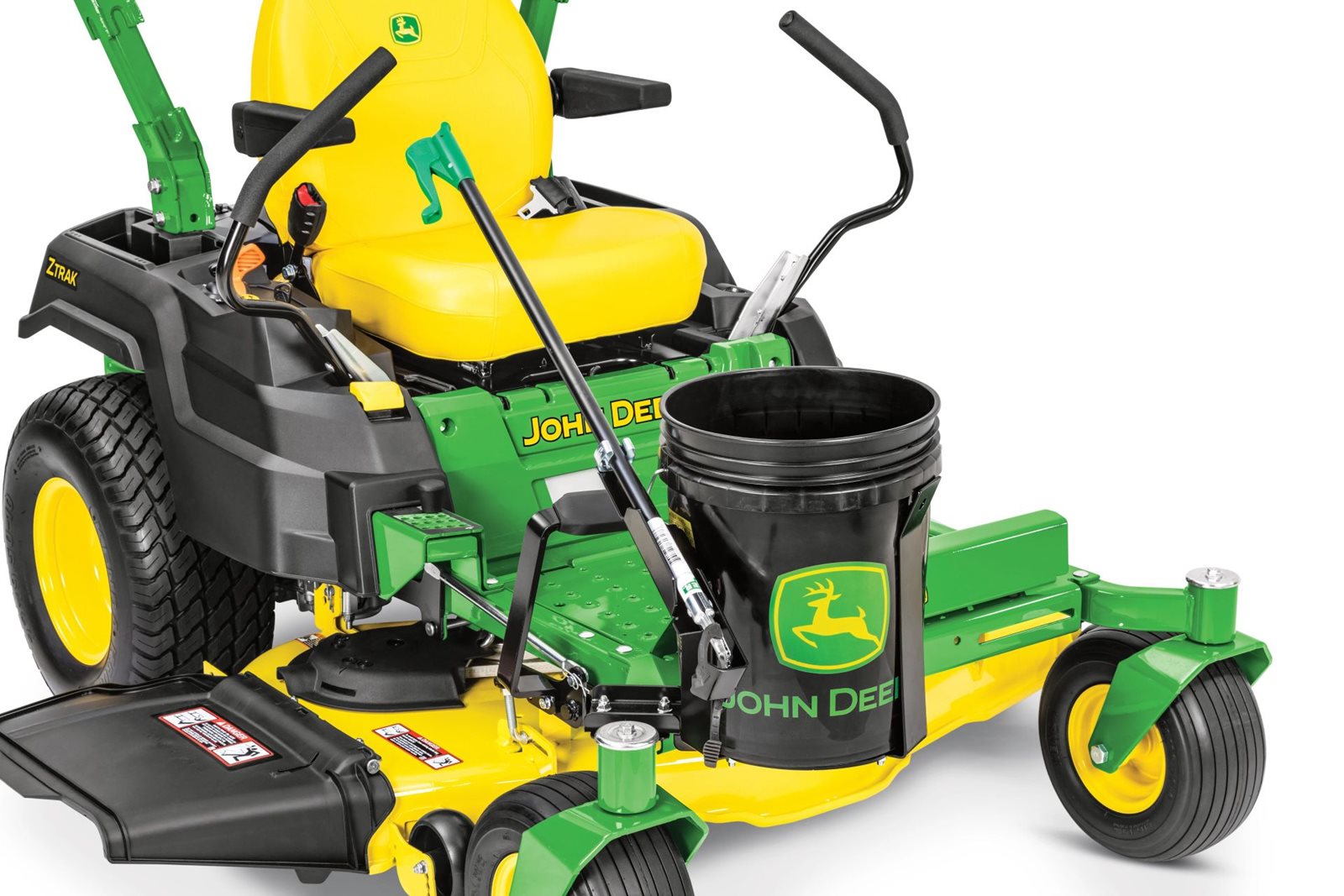 Žací stroj John Deere Z515E ZTRAK - odpadkový koš pro snadný úklid