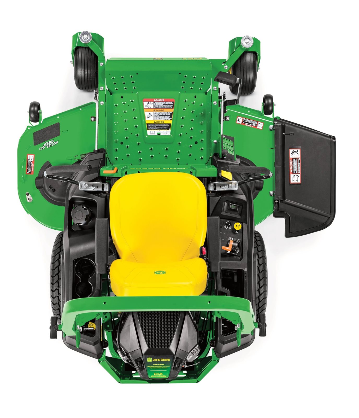 Žací stroj John Deere Z515E ZTRAK - pohled shora