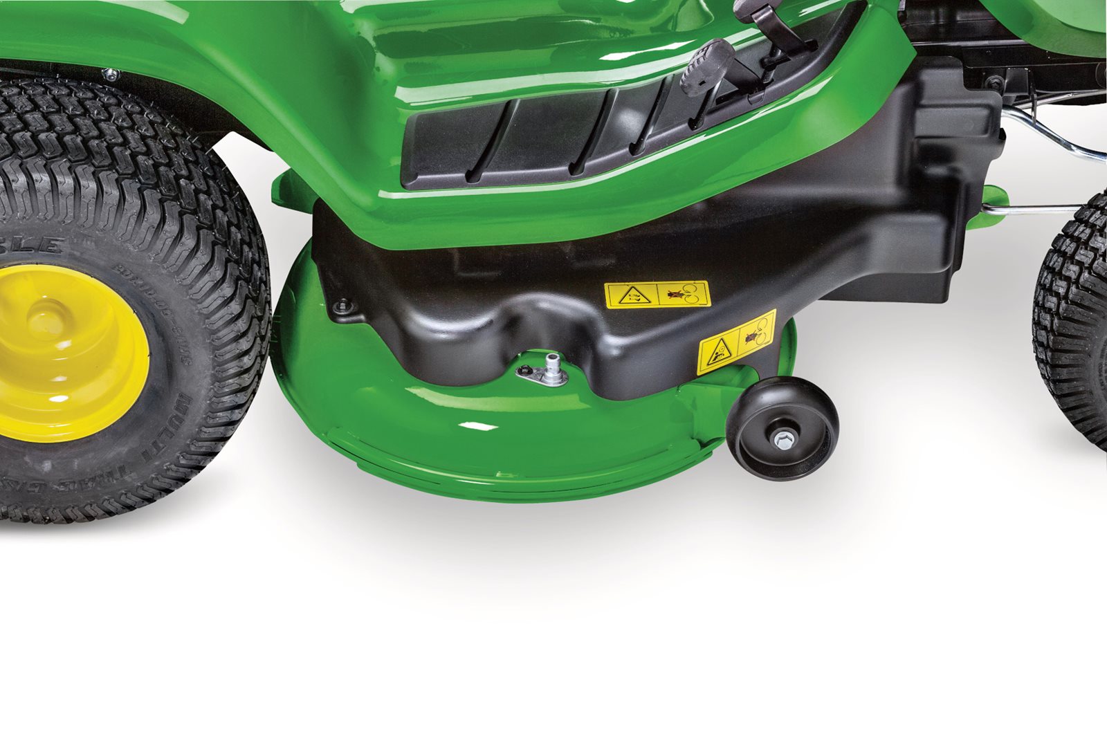 Zahradní traktor John Deeere X350R - detail žacího ústrojí
