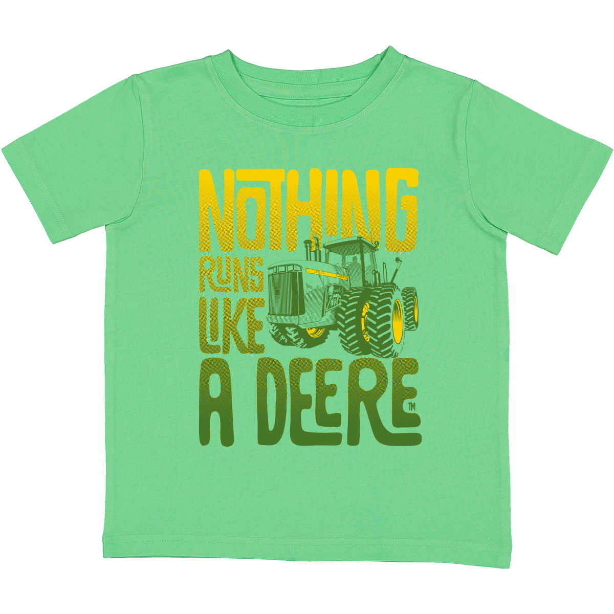 DĚTSKÉ TRIČKO JOHN DEERE S TRAKTOREM, ZELENÉ
