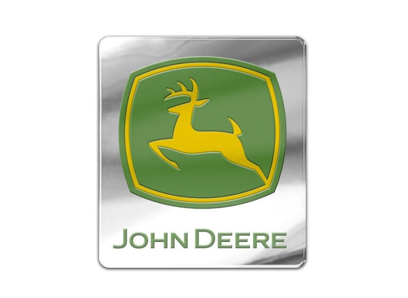 AUTOZNAK JOHN DEERE LOGO, STŘÍBRNÝ